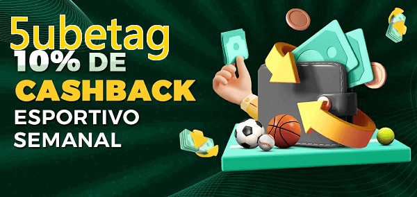 10% de bônus de cashback na 5ubetag